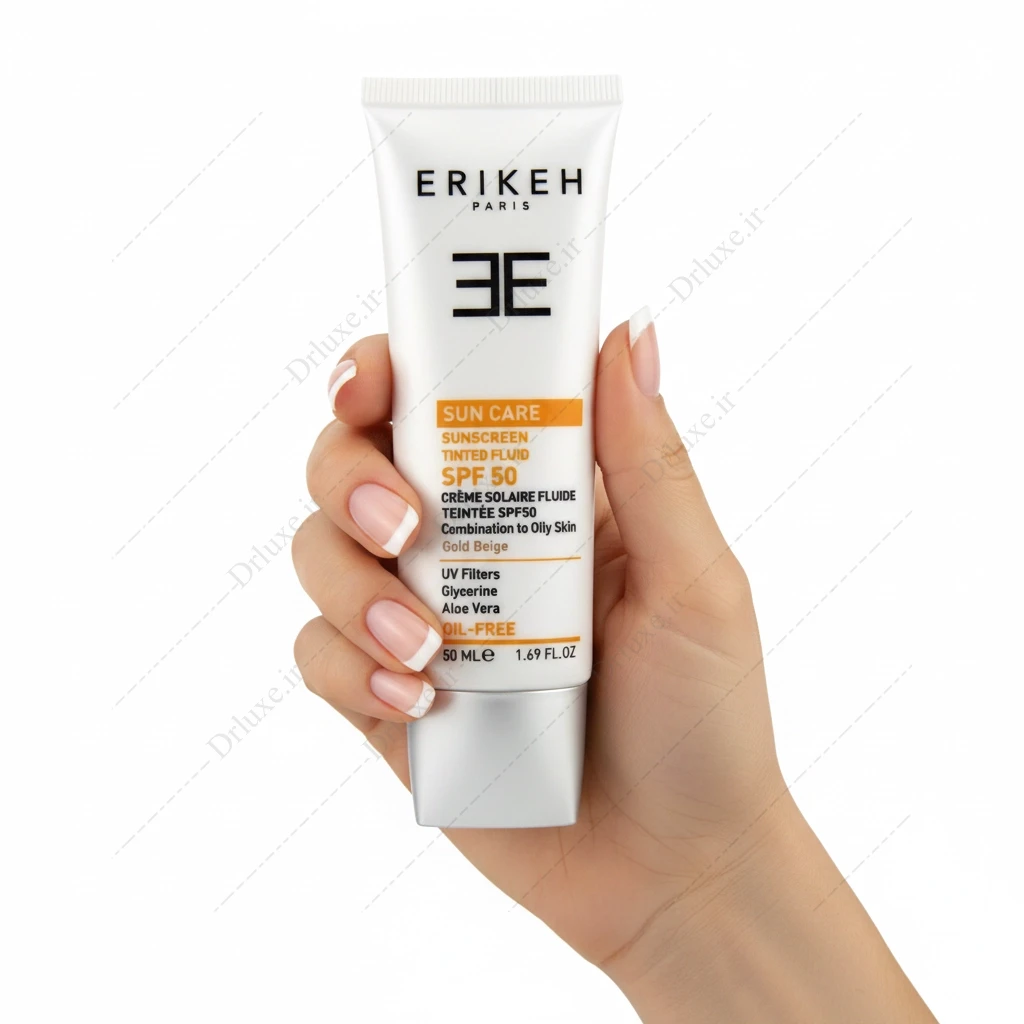 ضد آفتاب فلوئید SPF50 فاقد چربی مناسب پوست چرب و مختلط اریکه 50 میلی لیتر - دکتر لوکس